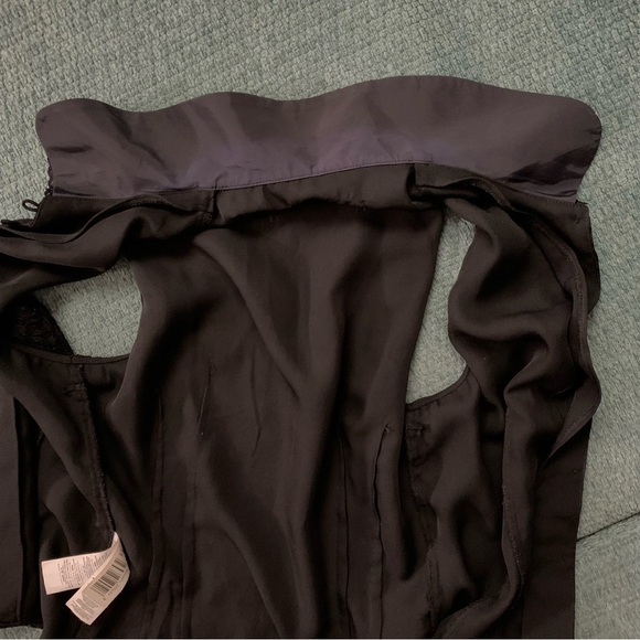 Goth Dark Academia Steampunk Pirate Black Lace Collared Sleeveless Waistcoat - Picture 11 of 15